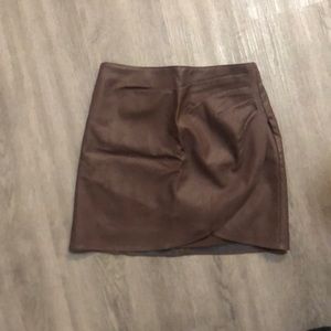 Abercrombie Leather Wrap Skirt